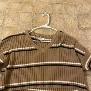 stripped pacsun cropped sweater